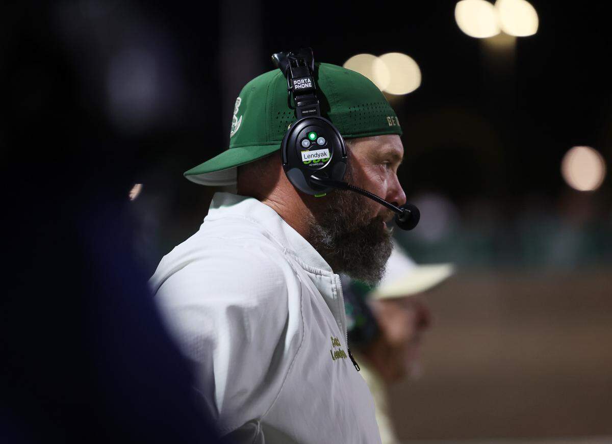 Catawba Ridge coach Zac Lendyak watches his team play against Fort Mill on Friday night. 