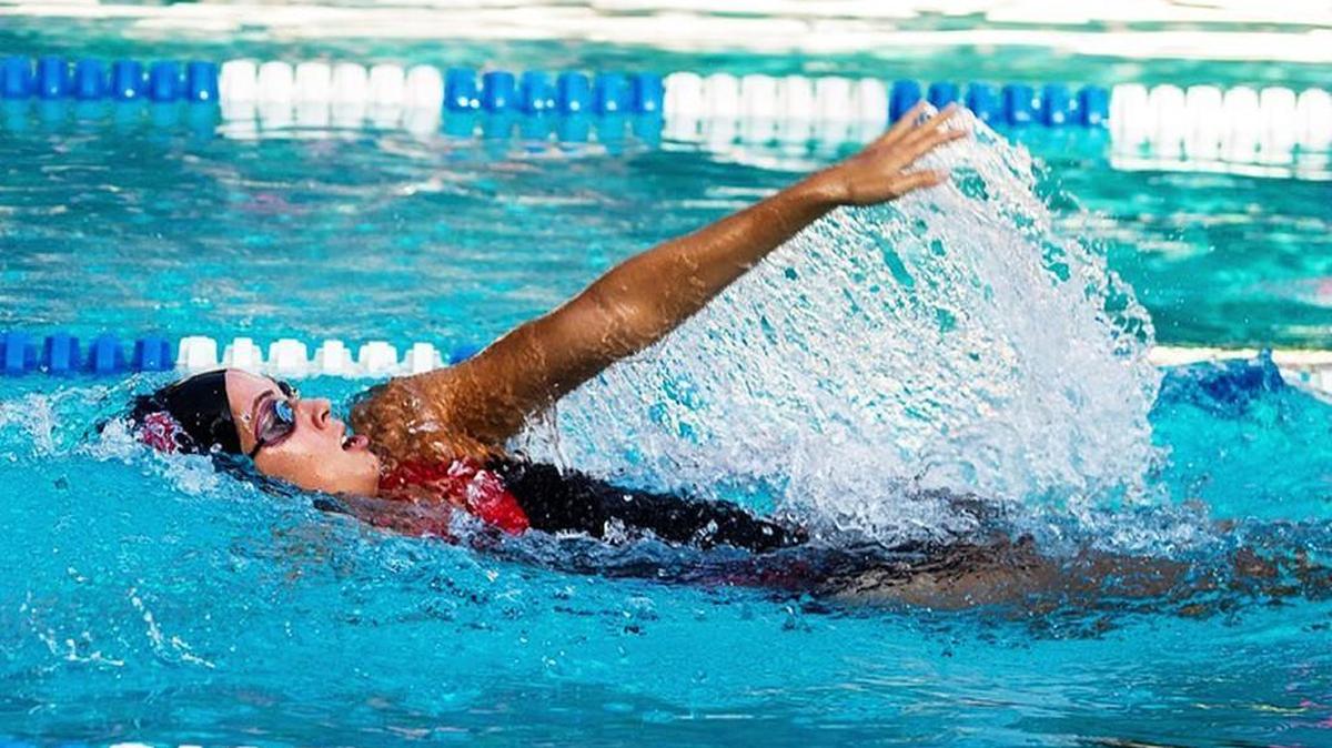 
South Pointe’s Claire Holliday is a state championship contender in the 200-meter freestyle and 200-meter backstroke. 
