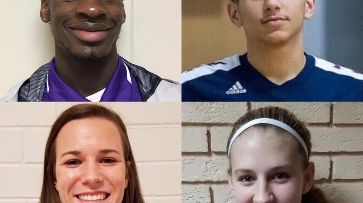 The Herald’s high school basketball players of the month for December (clockwise from top left): Northwestern’s Myliek Durham, York Prep’s Tracus Chisholm, Lewisville’s Amber Bass and Fort Mill’s Meredith Christopher.