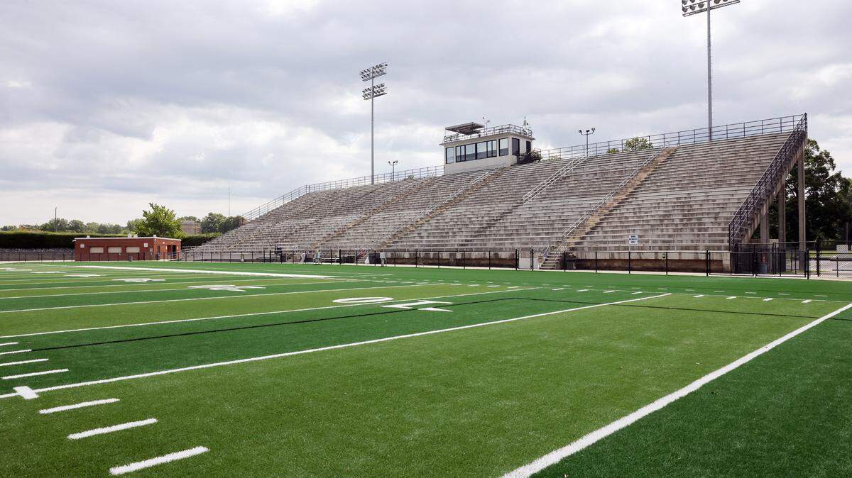 The Rock Hill School District has installed turf on its two high school stadiums, including District Three Stadium shown here.