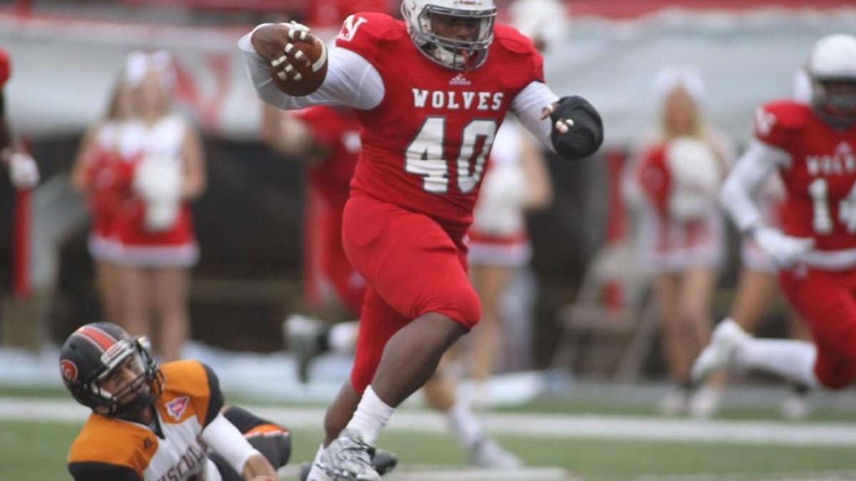 Alstevis Squirewell flashed his open field abilities during a 32-yard interception return for a touchdown last fall against Tusculum. Squirewell is switching from defensive end to fullback for his tryout this weekend with the Green Bay Packers.