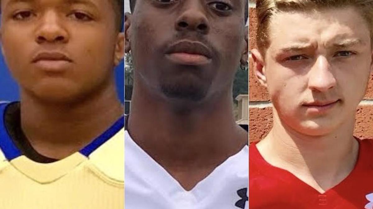 (From left) Lewisville’s Tyrus McCullough, York’s Tajh Reid-Stanley and Nation Ford’s Skyler DeLong are three of the Tri-County players of the week from Sept. 15 games.