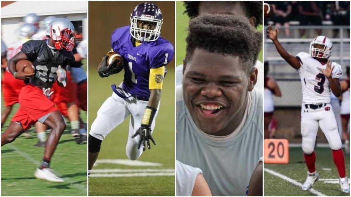(From left) South Pointe’s Derion Kendrick, Northwestern’s Jamario Holley, Lewisville’s Josh Belk and Chester’s Malik Williams are some of the top college prospects in The Herald’s coverage area.