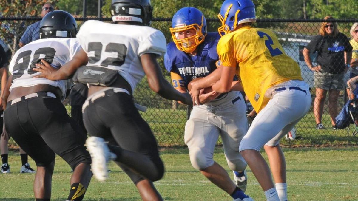 
Fort Mill has a like-for-like replacement for Malik Long in senior Brett Ferguson, a 6-foot, 225-pound battering ram.
