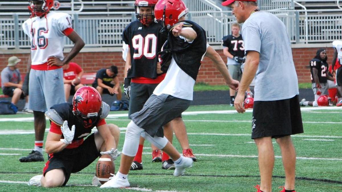 Nation Ford’s Skyler DeLong is one of a group of promising kickers coming through The Herald’s coverage area, including South Pointe’s B.T. Potter, Clover’s Nick Sciba and Indian Land’s Brandon Dickerson.