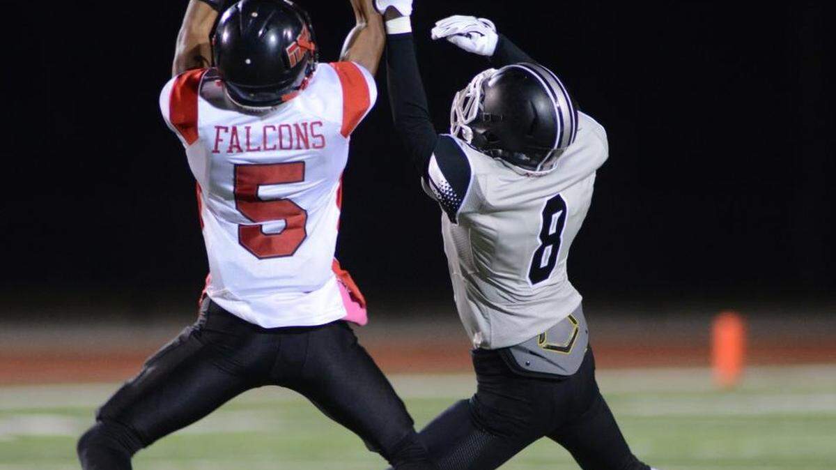 Nation Ford’s Josh Shade is the Falcons’ second thousand-yard receiver this season.
