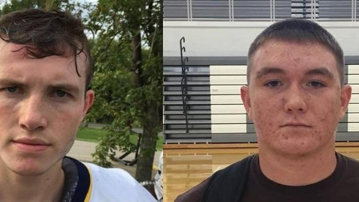 
Lancaster’s Graham Banks (left) and York’s Michael Cartwright
