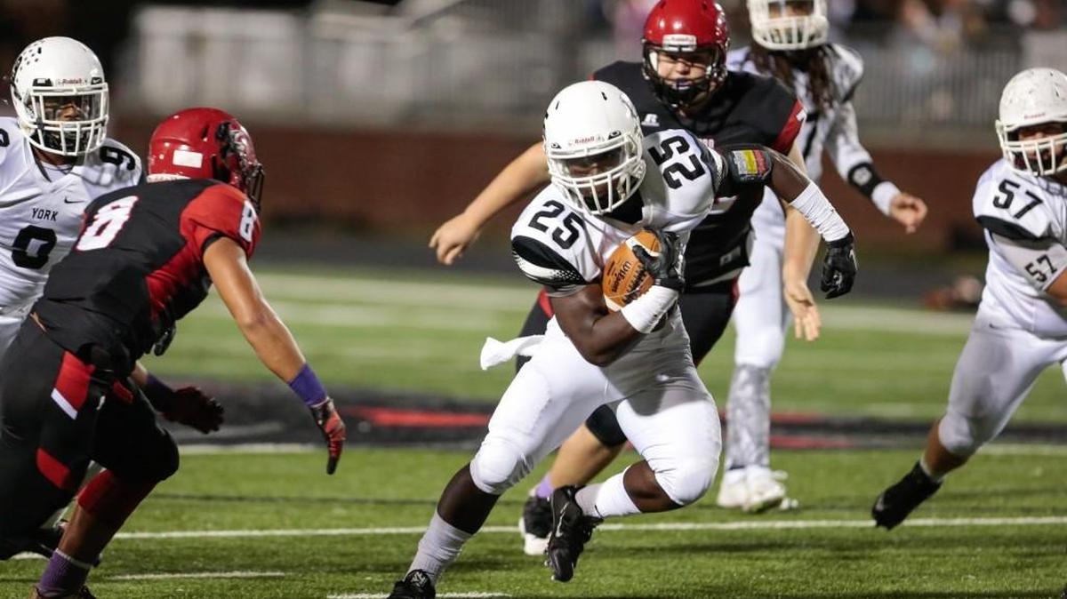York’s Tyquan McCray was one of three ball-carriers to top 100 yards rushing when the Cougars beat Nation Ford in October.
