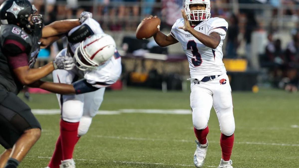 
Chester junior QB Malik Williams has run the ball well through the first month of the season.
