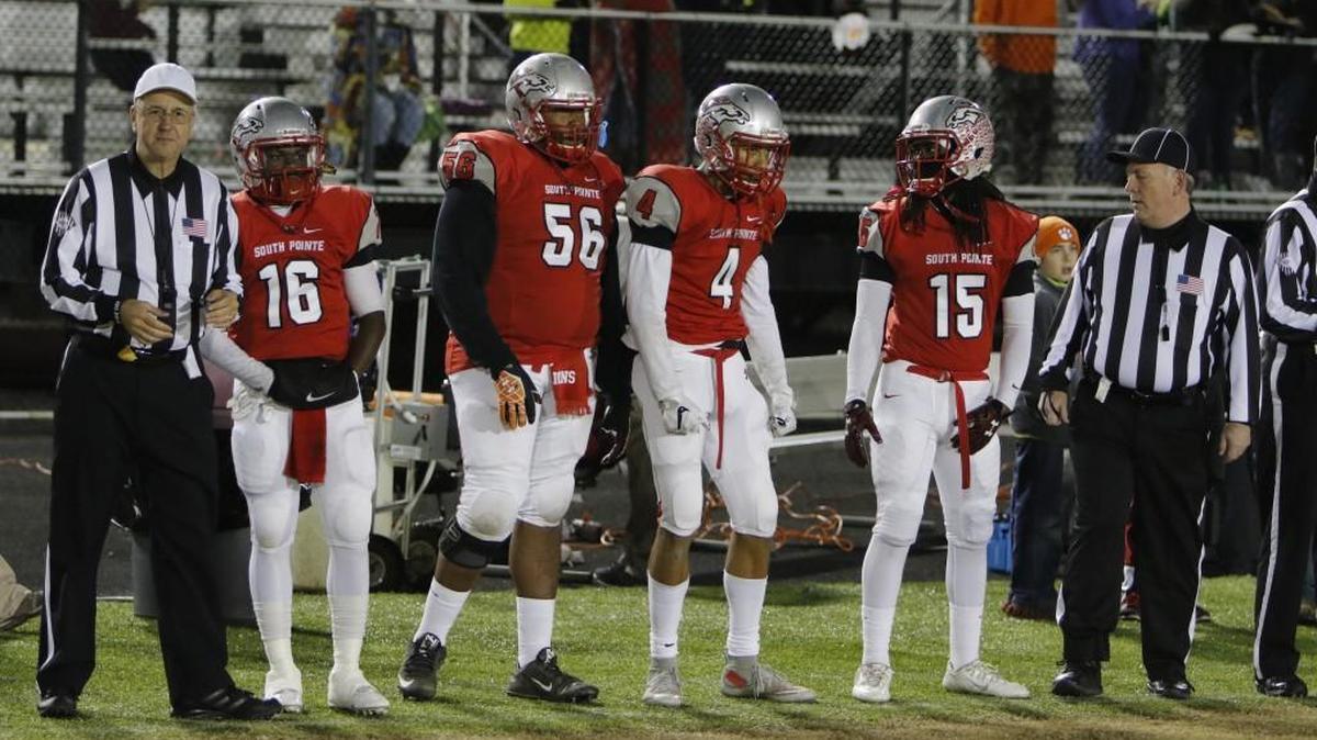 South Pointe’s four captains - Greg Ruff, Lamon Bryant, Nick McCloud and Chris Smith - are a big reason the Stallions are back in the 3A state championship for a second year running.