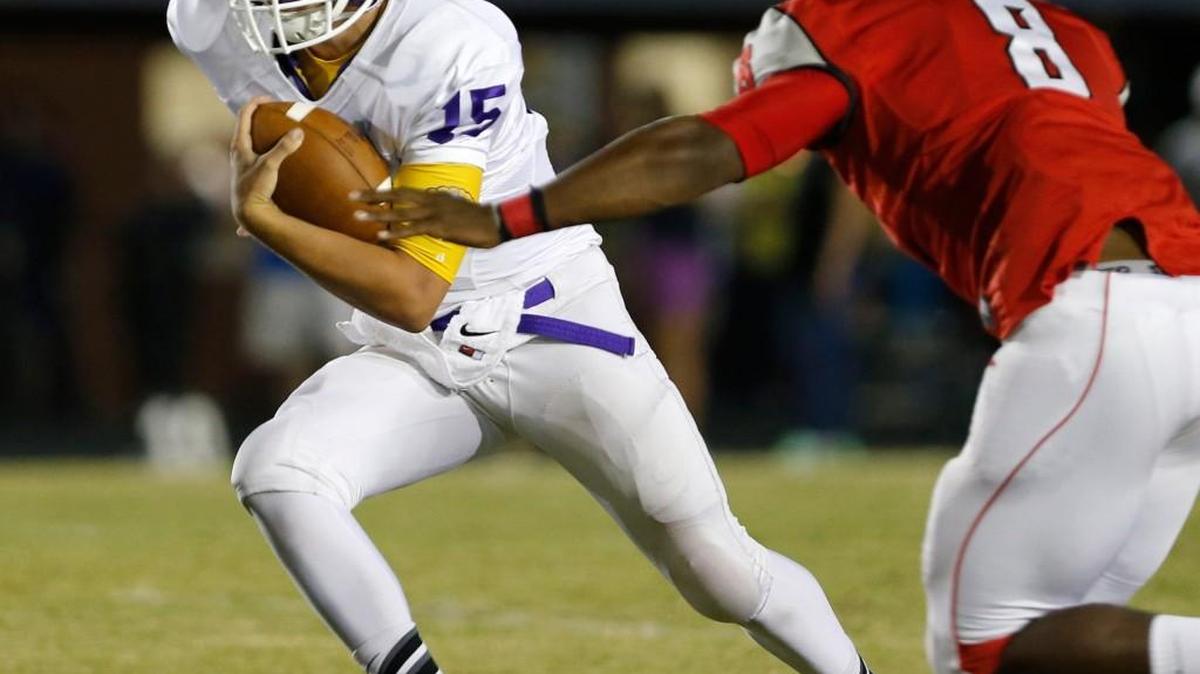 South Pointe sophomore defensive end Eli Adams has an area-high 17 sacks thus far.