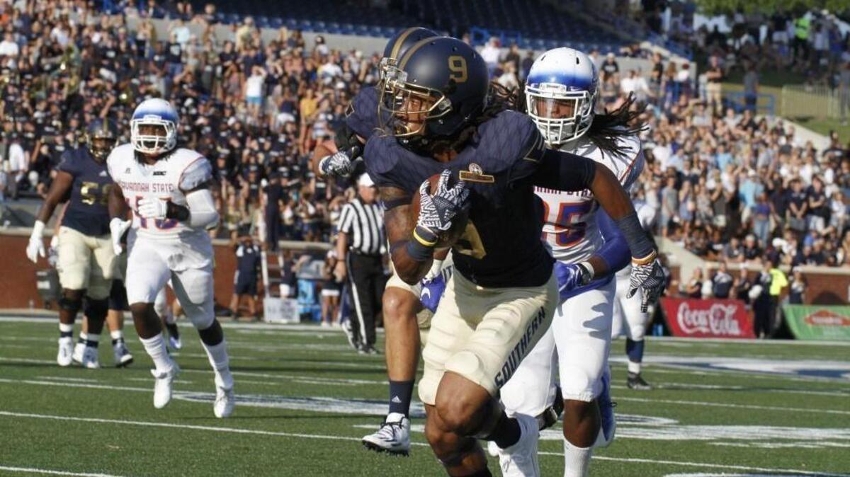 Montay Crockett’s college statistics aren’t impressive, largely because he played in a run-focused Georgia Southern offense. Crockett’s measurables are getting scouts’ attention, though.