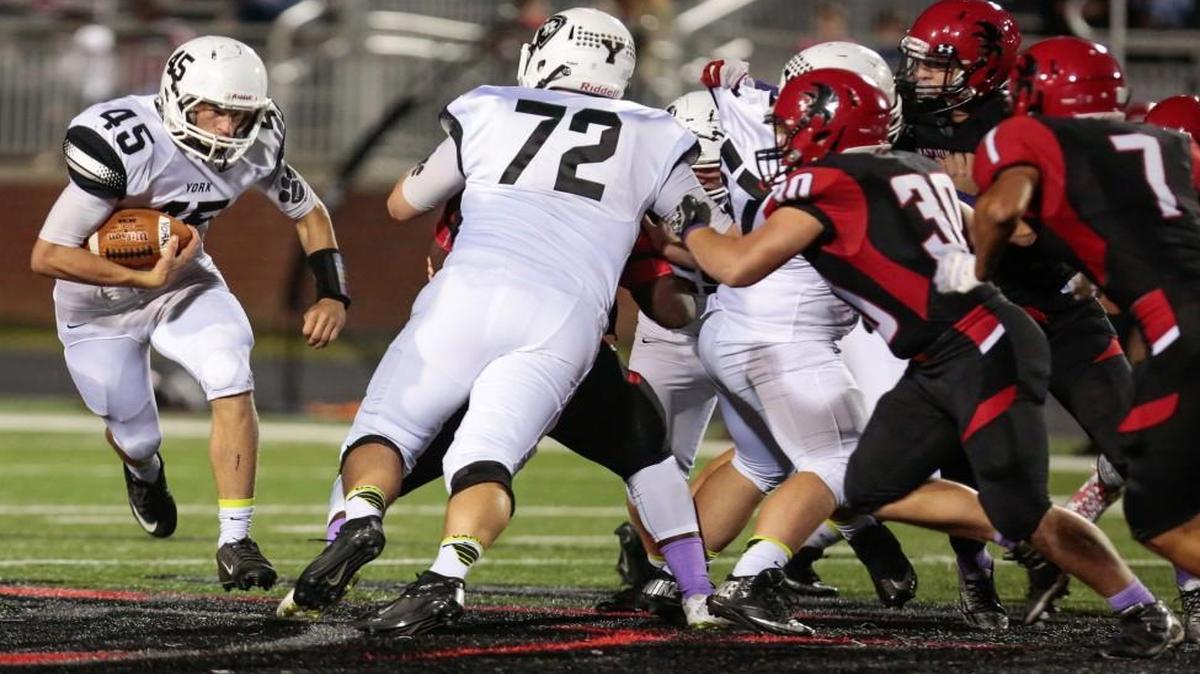 York’s Brandon Garvin had 116 yards and a touchdown as the Cougars scored 21 unanswered points in the third quarter to beat Nation Ford during the two teams’ regular season meeting. They get a rematch next Friday in the first round of the 4A Division II playoffs.