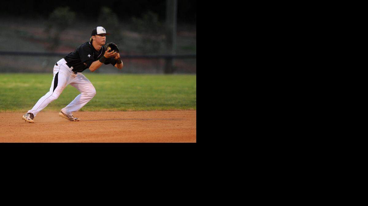 
Caleb Hamilton (3) fields a line drive at shortstop and make the play at first base during the Rock Hill Bearcats’ 4-2 win over Faith Baptist Thursday night.
