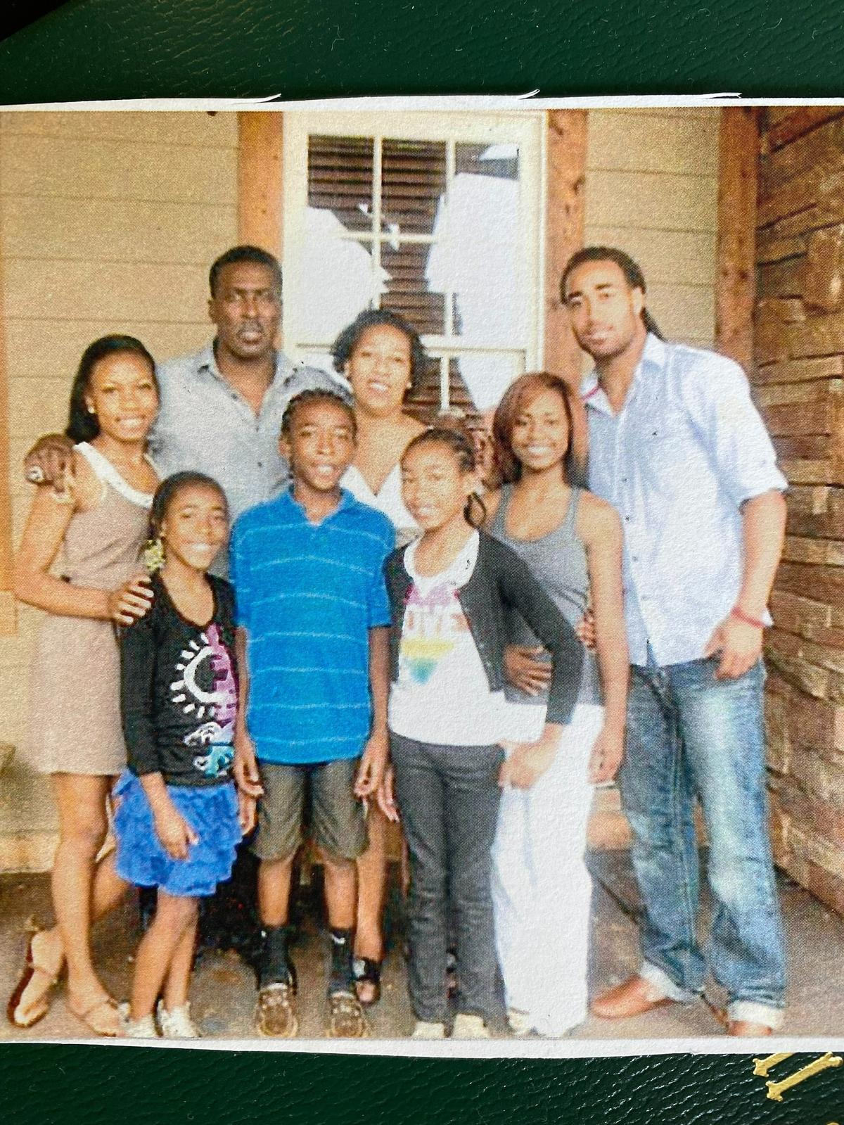 Stephon (far right) served as an inspiration to Steven Jr. (blue shirt, front row), but the latter receives extra motivation to get out the shadow of the former.