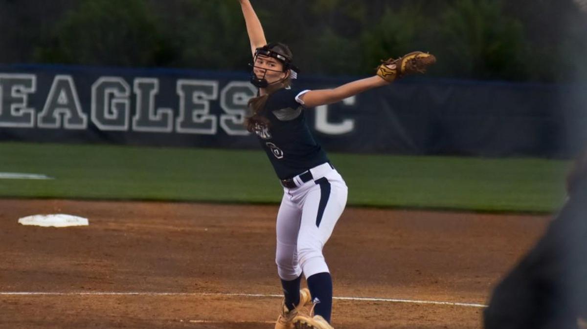 Clover pitcher Kayla Ogle.