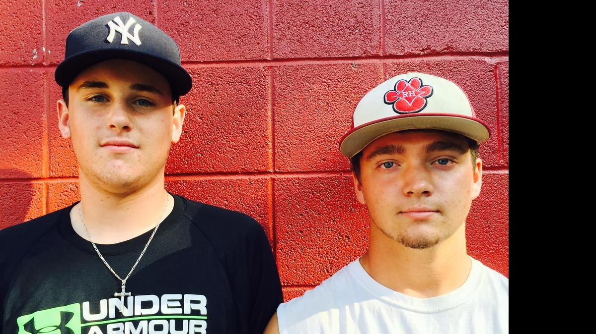 
Rock Hill Post 34 junior legion Navy’s Conner Edkins and Collins Bennett.

