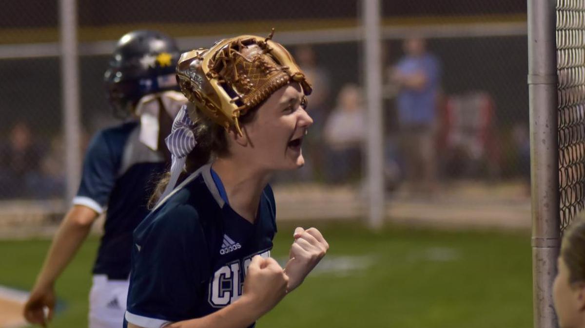 Clover pitcher Kayla Ogle.