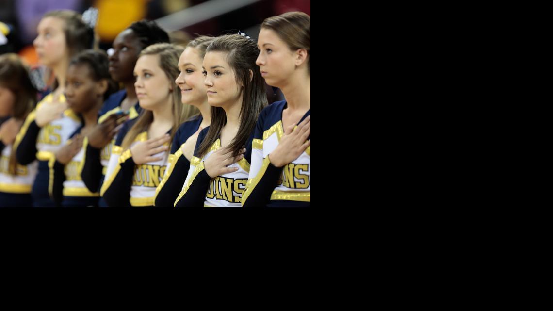 
Lancaster High School plays for the state Class 3A girls basketball championship against Lakewood High School, 3-7-2015.
