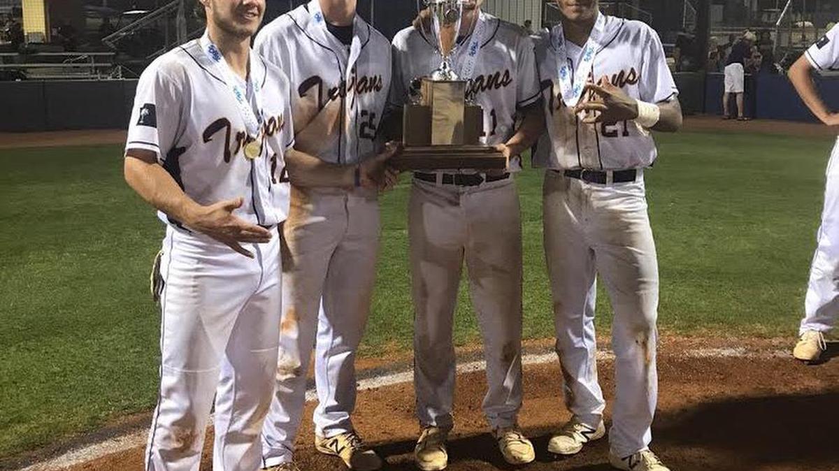 (From left) Brandon Ashley, Tyler Morgan, Will Hagood and Jordan Starkes won state titles in football and baseball at Northwestern. Starkes will be back at the school this fall for his senior year, while the other three graduate this year.