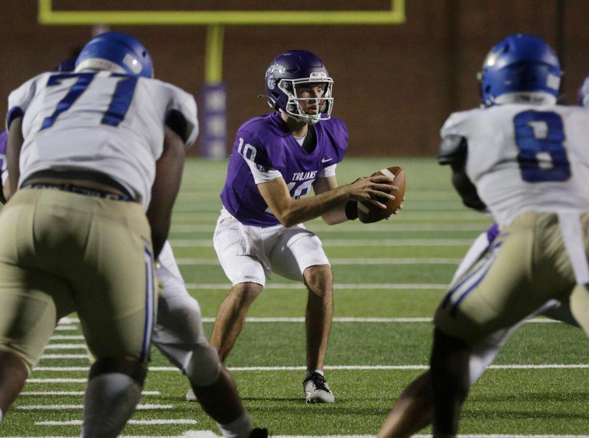 Northwestern’s Finley Polk looks for an opening