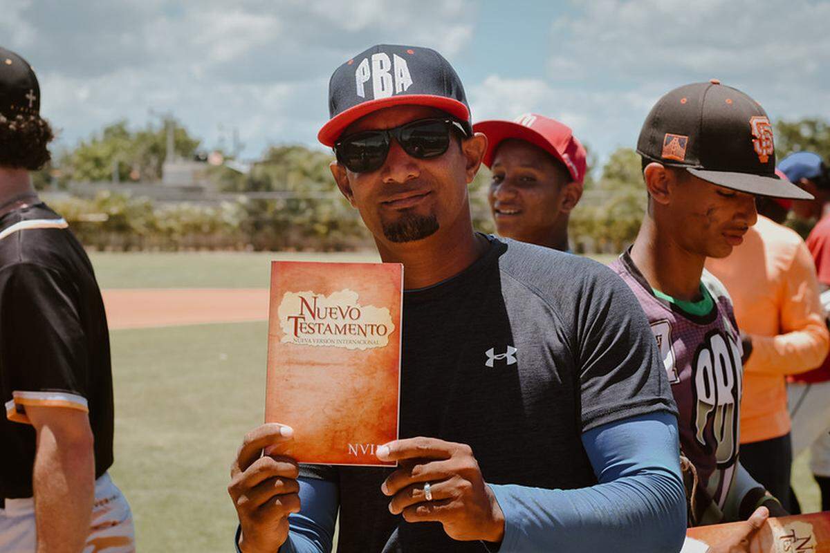 “Both teams gathered at the mound after the game, and Coach Hudak told them the story of Jesus,” added Curtis. “After that, we passed out Spanish New Testament Bibles to everyone who wanted one.”