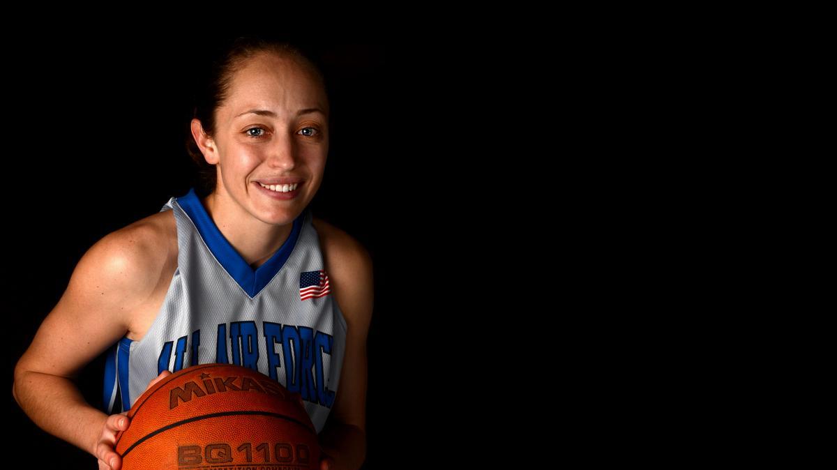 
Micah Wessinger of Chester  led the United States Armed Forces Women’s Basketball Team to a gold medal during the Headquarters AirCom Inter-Nation Basketball Tournament held at Royal Air Force Lakenheath, England, in March. Wessinger was named the Most Valuable Player of the tournament after leading the U.S. to a victory over Germany, 90-89. 
