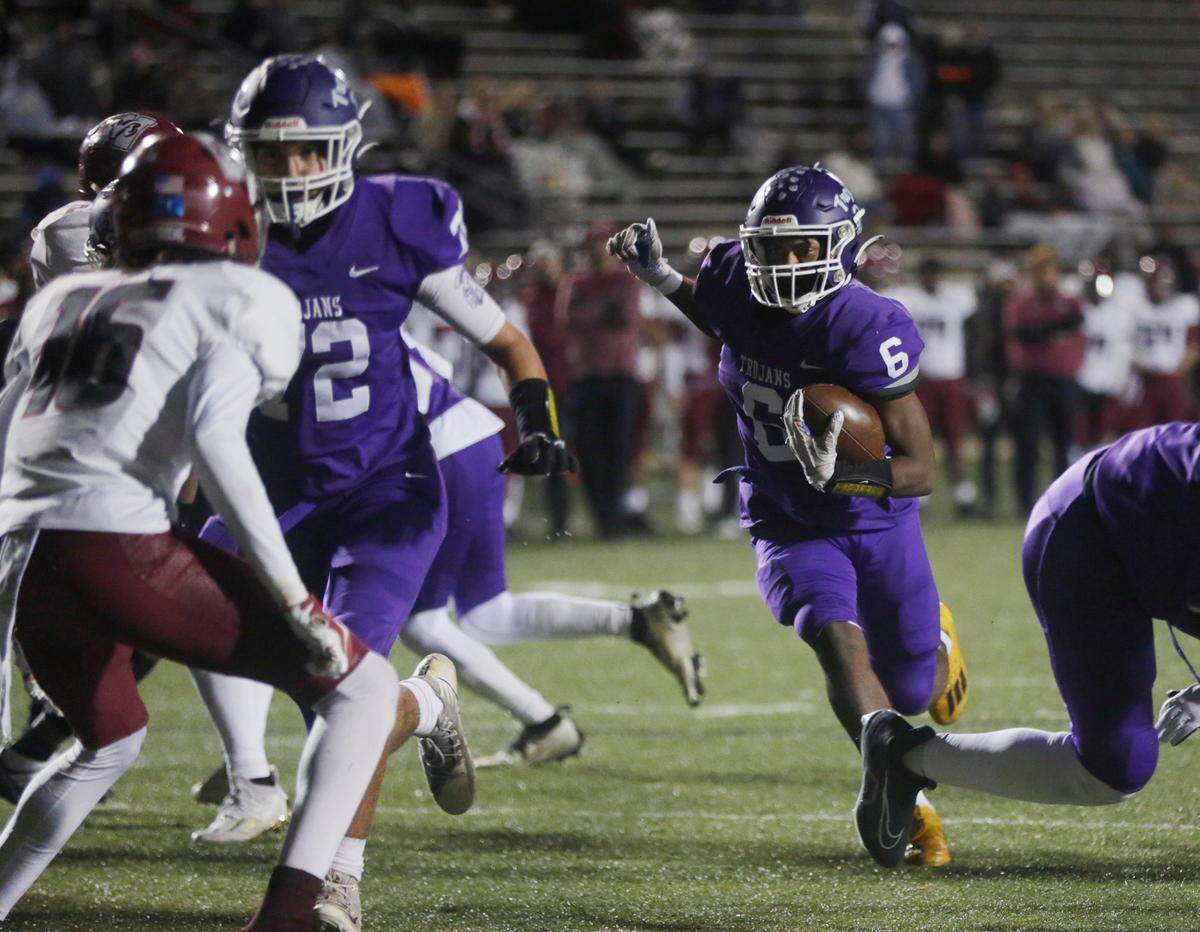 Northwestern’s Zilon Arnold heads for the endzone at the quarterfinals of the 4A state playoffs Friday, Nov. 18, 2022 in Rock Hill.