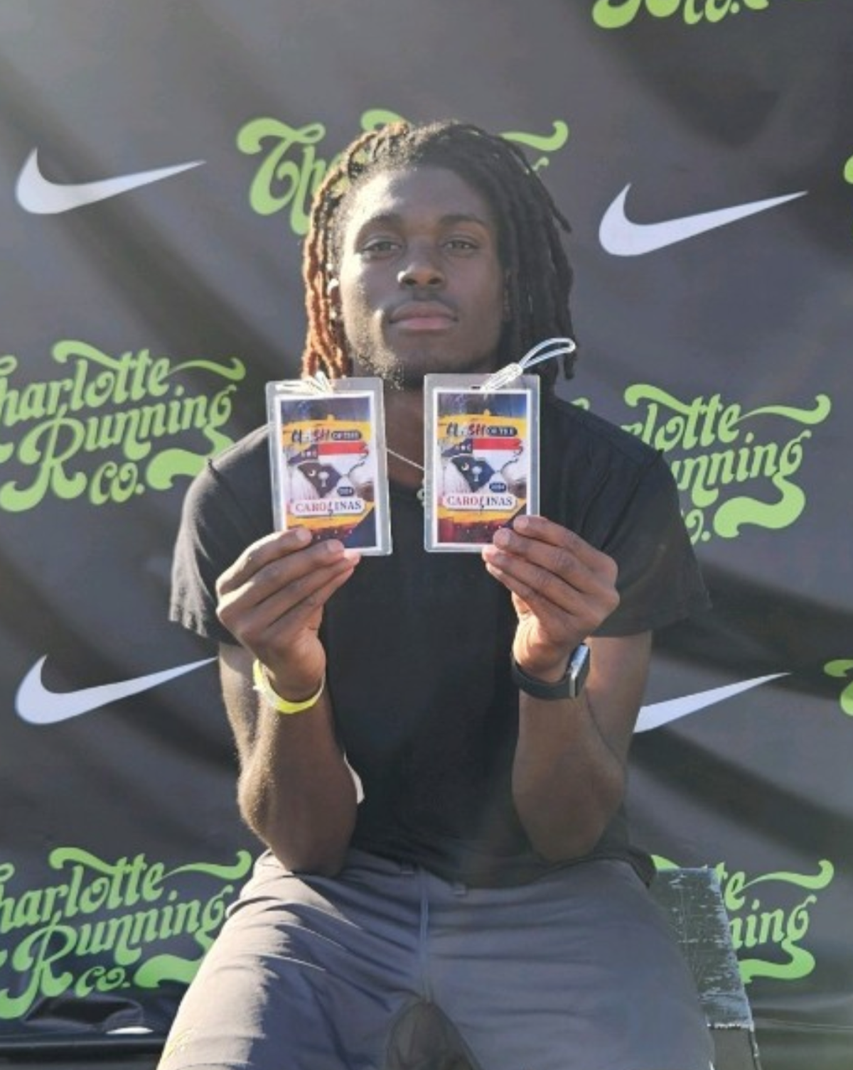 Burris, a senior, won two events at the Clash of the Carolinas at Cuthbertson High.