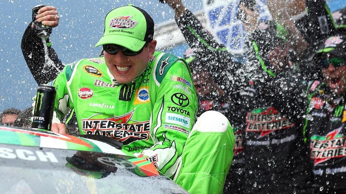 
Kyle Busch has finished in Victory Lane in four of his past five NASCAR Sprint Cup races, become a father for the first time and put himself in position to make NASCAR’s Chase despite missing 11 races with an injury. It’s been a pretty good summer. 
