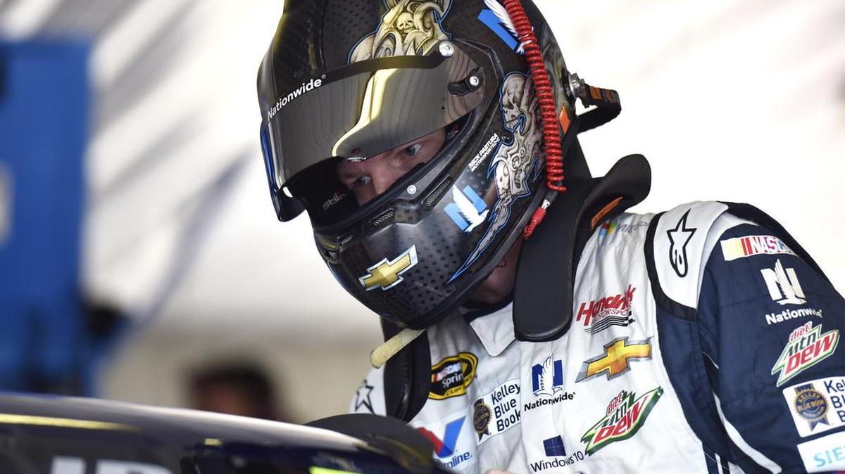 
Dale Earnhardt Jr. was realistic Friday about the four Hendrick Motorsports teams this season, admitting that they are chasing the drivers from Joe Gibbs Racing. 
