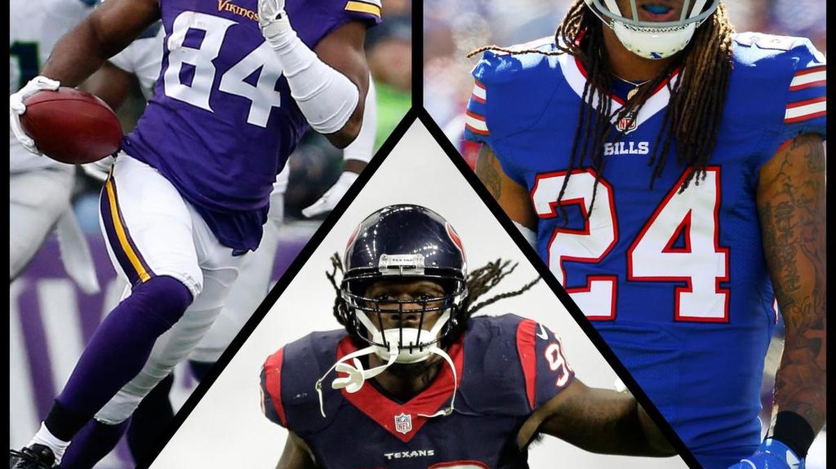 Three Pro Bowl players went to high school in Rock Hill. From top left clockwise, Cordelle Patterson, Stephon Gilmore and Jadeveon Clowney.