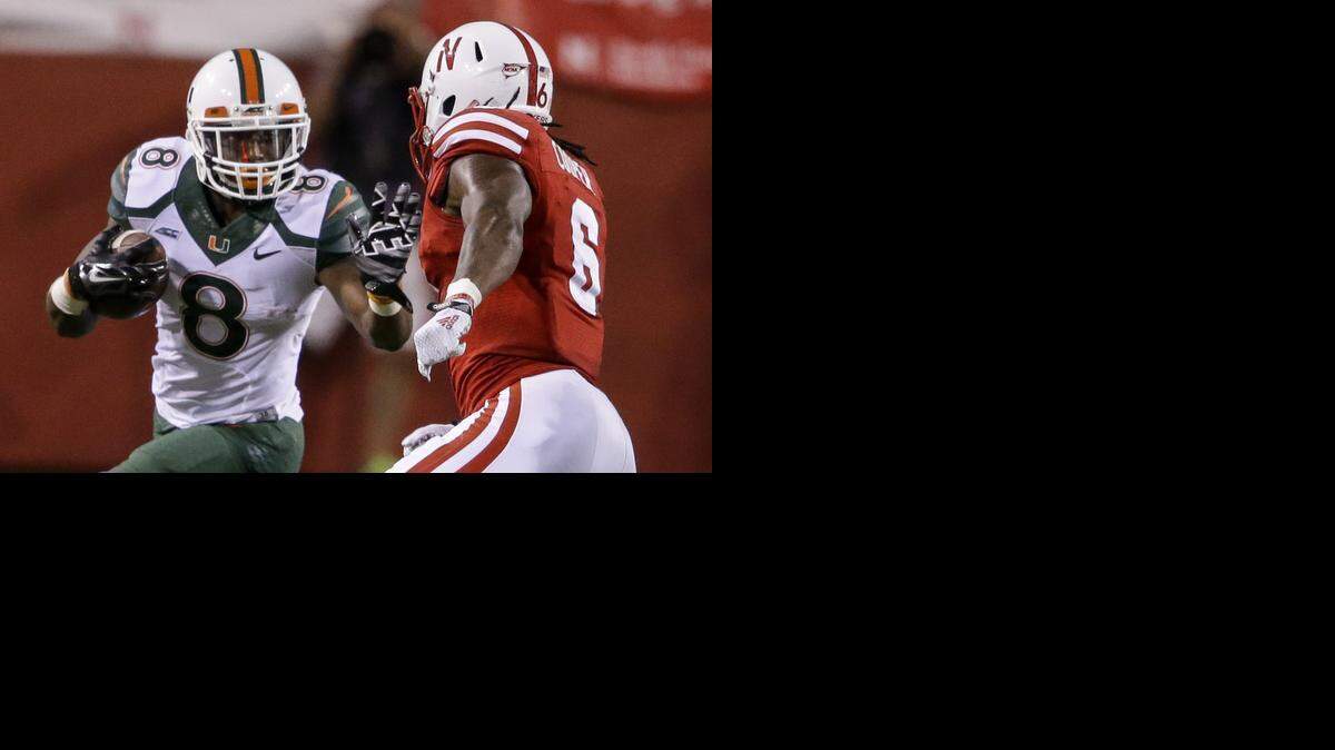 
Miami running back Duke Johnson (8) finished with a school-record 3,519 career rushing yards, more than Clinton Portis, Edgerrin James or Frank Gore. And he did it in three seasons.
