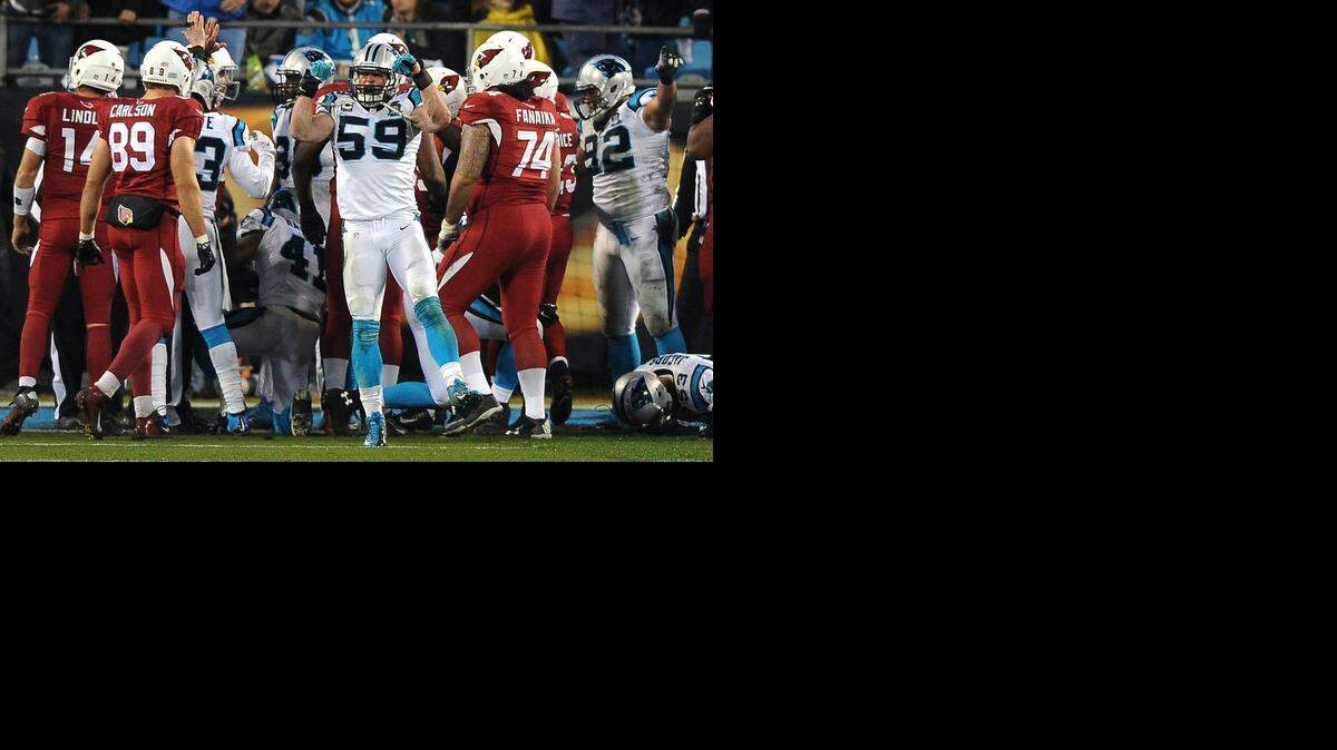 
The Carolina Panthers plan to pick up the fifth-year option on linebacker Luke Kuechly (59), although that won’t preclude the team from negotiating with him on a long-term deal. 
