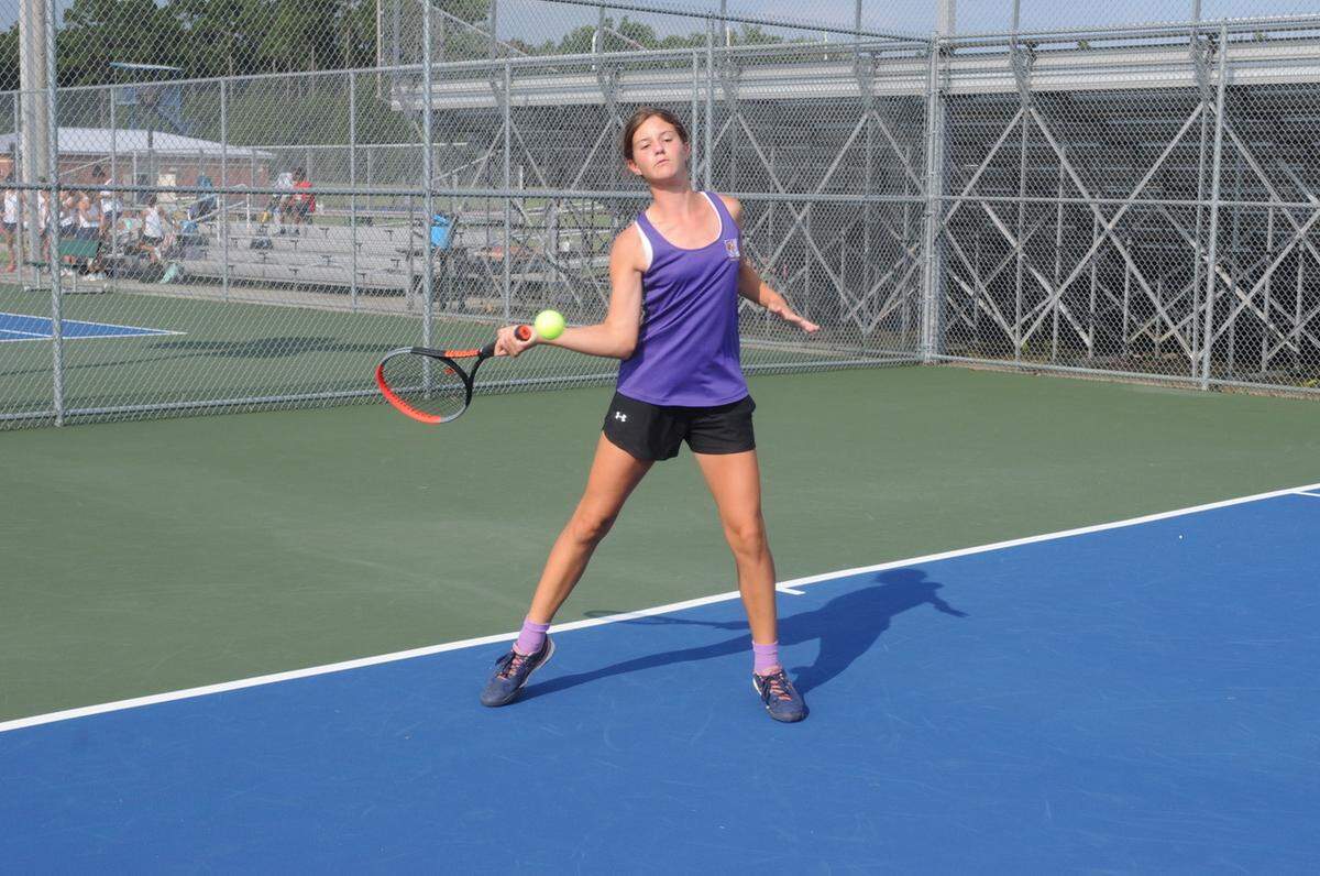 Victoria Baranski of Northwestern is The Herald’s fall 2021 girls’ tennis Player of the Year. She’s only in the eighth grade.