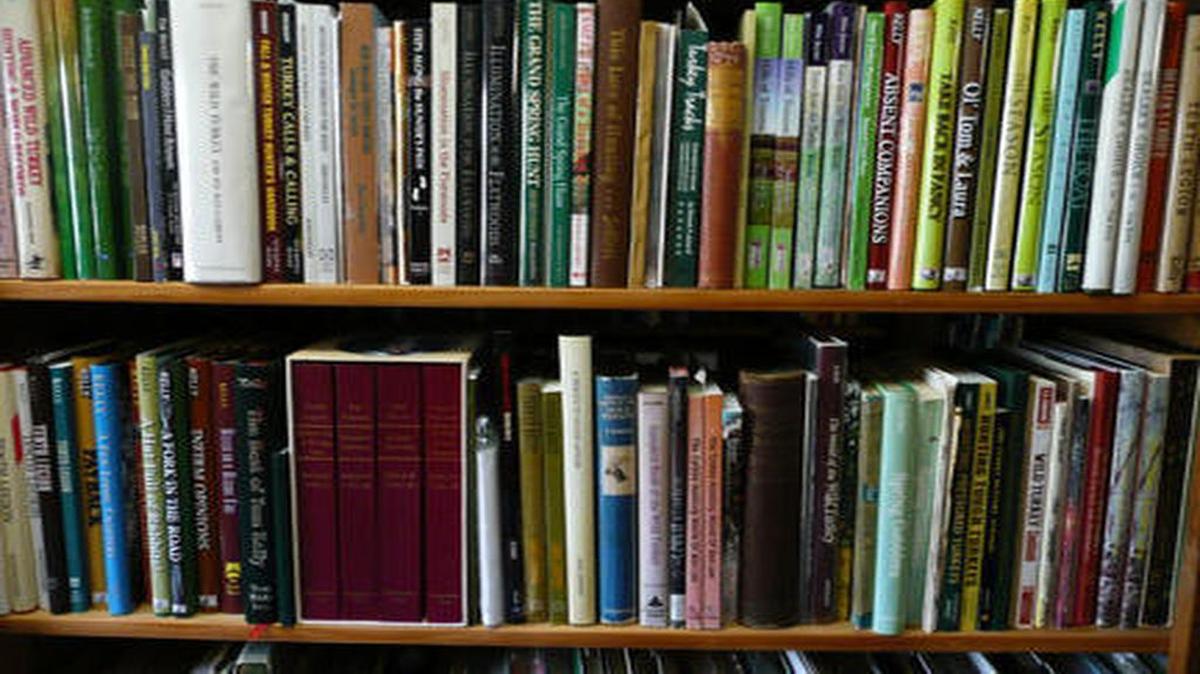 
Jim Casada’s book shelves are filled with plenty of outdoor reading pleasures. 
