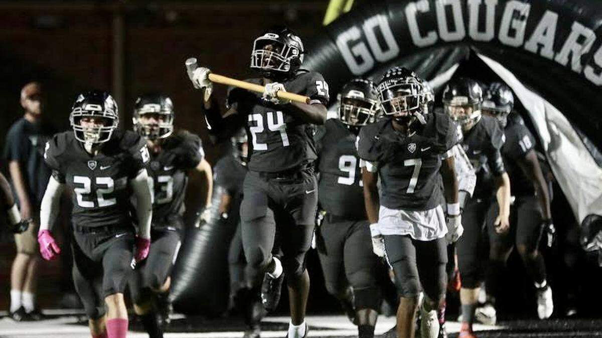 The York Comprehensive High School varsity football team runs onto the field Friday to compete with Catawba Ridge. York is hosting Fort Mill on Friday night (Oct. 15).