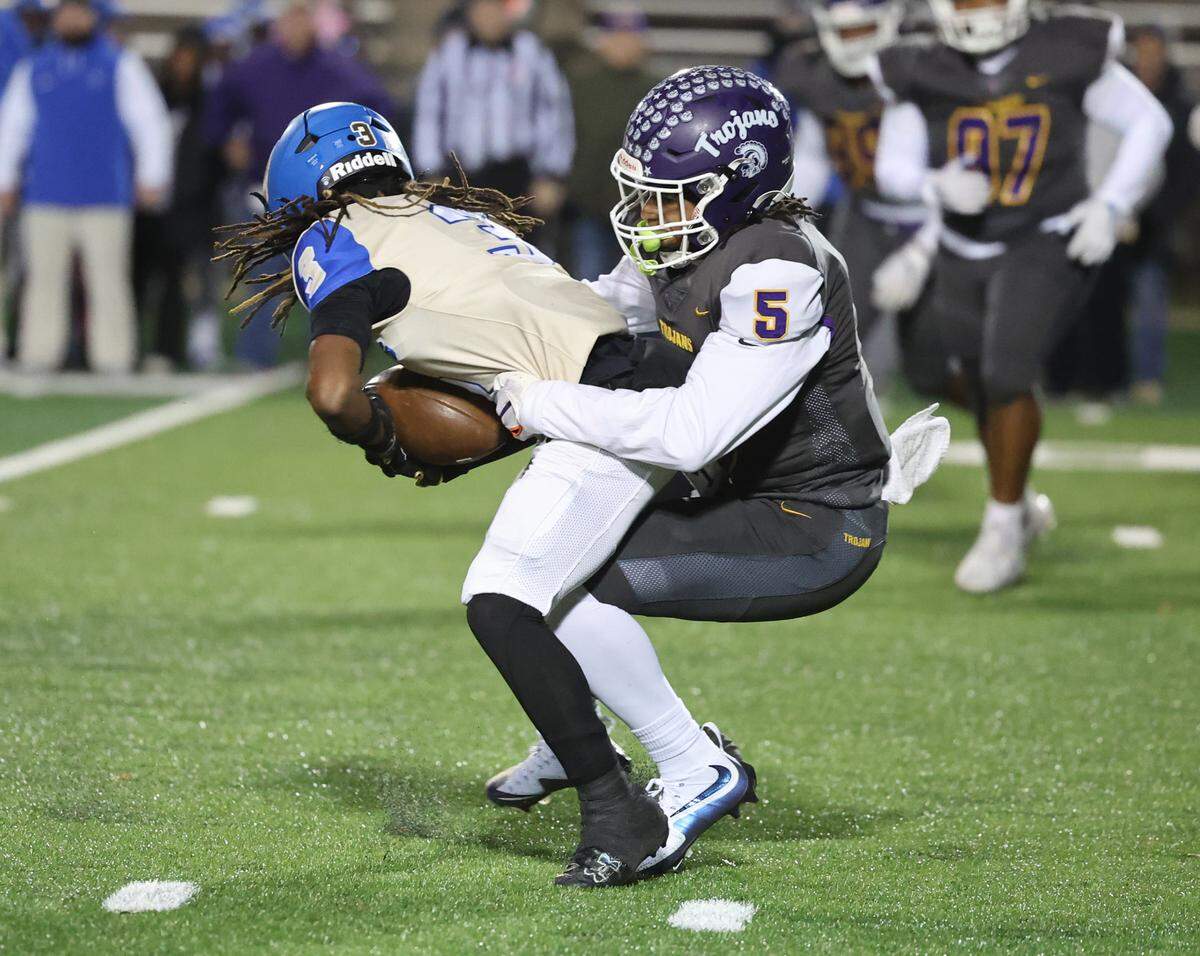 Northwestern’s Jayce Joseph tackles Indian Land’s Lavoris Lucas Friday, Nov. 22, 2024 in Rock Hill, S.C.